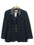 Vorschaubild 1 von Damen Blazer kariert Grün Blau Rot Gr. 42 Klassisch