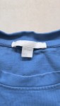Vorschaubild 3 von Herren T-Shirt Blau Gr. 46/S Kurzarm Casual Rippstrick