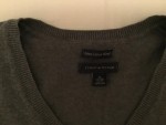 Vorschaubild 3 von Damen Pullover V-Ausschnitt Grau Gr. 34/XS Casual Baumwolle