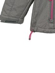 Vorschaubild 3 von Outdoorjacke Kinder Grau Gr. 152 Polyester Elasthan Uni Langarm