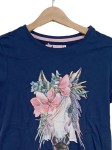 Vorschaubild 2 von Loveponies Mädchen T-Shirt Pferd Blumen Gr. 158 Blau Baumwolle