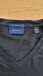 Vorschaubild 3 von Herren T-Shirt V-Ausschnitt Gr. M Blau Baumwolle Slim Fit