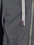 Vorschaubild 4 von Herren Kapuzenpullover Grau Melange Gr. S Baumwolle Polyester