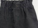 Vorschaubild 3 von Damen Jeansrock Schwarz Gr. 38/M Casual Paperbag-Bund