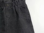 Vorschaubild 4 von Damen Jeansrock Schwarz Gr. 38/M Casual Paperbag-Bund