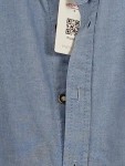 Vorschaubild 4 von Herren Trachtenhemd Stehkragen Blau Gr. 44/XS Baumwolle