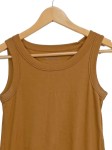 Vorschaubild 2 von Freizeitkleid Damen Braun Gr. 38/M Baumwolle Uni Casual 86 cm