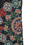 Vorschaubild 6 von Damen Sommerkleid Spitze Floral Muster Gr. 40 Schwarz Feminin