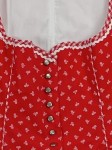 Vorschaubild 3 von PICHNER Dirndl Trachtenkleid Damen Gr. 38 Rot Blumenmuster Baumwolle