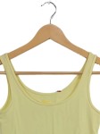 Vorschaubild 2 von Unterhemd Damen Gr. XS Gelb Uni Basic Ärmellos Casual Logo