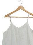 Vorschaubild 2 von Damen Sommerkleid Gr. 40/L Weiß Casual Baumwolle Rüschen