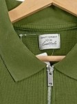 Vorschaubild 7 von Herren Pullover Langarm Reißverschluss Grün Gr. 42