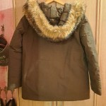 Vorschaubild 3 von Damen Outdoorjacke Winterjacke Kapuze Fellimitat Gr. 40 Oliv