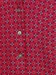 Vorschaubild 5 von Damen Strickjacke Rot gemustert Gr. 38 Casual Baumwolle