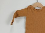 Vorschaubild 3 von MOON ORGANICS Baby Body Langarm Waffelstrick Braun Gr. 6-9 Monate