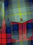 Vorschaubild 4 von Freizeithemd Damen Mehrfarbig Gr. 34/XS Baumwolle Kariert Casual 45 cm