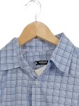 Vorschaubild 2 von Herren Business Hemd kariert Blau Gr. 41 Langarm Baumwolle