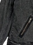 Vorschaubild 6 von Damen Jeansjacke Biker Stil Grau Gr. 40/L