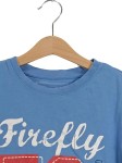 Vorschaubild 4 von T-Shirt Kinder Gr. 134 Blau Baumwolle Logo-Print Casual Kurzarm Freizeit