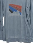 Vorschaubild 3 von Kinder Langarmshirt Gr. 176 Blau mit Bergmotiv Baumwolle Casual