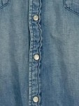 Vorschaubild 4 von Herren Jeanshemd Freizeithemd Blau Gr. M Baumwolle