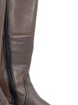 Vorschaubild 4 von Damen Stiefel Leder Braun Gr. 36 Casual Reißverschluss Schnalle