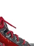 Vorschaubild 4 von Stiefel Kinder Gr. 26 Rot Lackleder Schnürung Reißverschluss Charmant