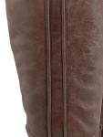 Vorschaubild 3 von Damen Stiefel Gr. 40 Braun Leder Casual Langschaft Reißverschluss