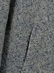 Vorschaubild 6 von Damen Übergangsmantel Gr. 38 Blau Casual Meliert Langarm