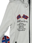 Vorschaubild 3 von Outdoorjacke Damen Gr. 40 Weiß Softshell Jacke mit Kapuze