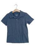 Vorschaubild 1 von Poloshirt Kinder Jungen Gr. 104 Blau Meliert Kurzarm Baumwoll-Mix Basic