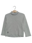 Vorschaubild 1 von Rollkragenpullover Gr. 98 Grau Meliert Baumwolle Basic