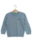 Vorschaubild 1 von Pullover Gr. 98 Blau Baumwolle Strickpullover Kinder