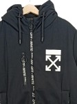 Vorschaubild 3 von Damen Sweatjacke Gr. 38 Schwarz Streetwear Logo-Print Kapuze