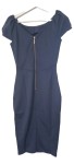 Vorschaubild 2 von Damen Etuikleid Gr. 32 Blau Elegant Business Bleistiftkleid