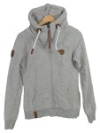 Vorschaubild 1 von Damen Sweatjacke Hoodie Grau Meliert Gr. M Kapuze