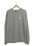Vorschaubild 1 von Sweatshirt Herren Grau Gr. 52/L Polyester Meliert Logo-Print Langarm