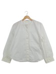 Vorschaubild 1 von Damen Bluse Hemd Weiß Gr. 38 M Baumwolle Minimalistisch