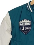 Vorschaubild 3 von Kinder Sweatjacke College Jacke Gr. 122 Petrol Casual Applikationen Rippstrick