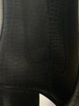 Vorschaubild 3 von Damen Stiefelette Gr. 38 Schwarz Kroko-Optik Blockabsatz