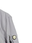Vorschaubild 2 von Damen Bomberjacke Gr. 42 Lila Casual Leichte Jacke mit Kapuze
