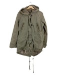 Vorschaubild 1 von Damen Parka Gr. 40 Oliv Stickerei Vogel Baumwolle Kapuze Jacke