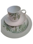 Vorschaubild 1 von studio-linie Sammelgedeck 3tlg Porzellan Blumen Muster Weiß