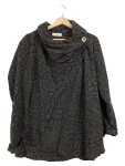 Vorschaubild 1 von Damen Wintermantel Jacke Animal-Print Grau Gr. 38/M