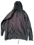 Vorschaubild 2 von Damen Kapuzenpullover Hoodie Grau Sterne Streifen Gr. 34;XS