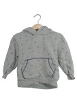 Vorschaubild 1 von Kinder Hoodie Kapuzenpullover Gr. 92 Grau Zahlen-Print