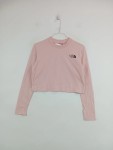 Vorschaubild 2 von Damen Langarmshirt Cropped Top Logo Print Pink Gr. 34 XS Casual