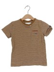 Vorschaubild 1 von TAPE À L'OEIL Kinder T-Shirt Gr. 98 Braun Gestreift Kurzarm Baumwolle