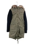 Vorschaubild 1 von Damen Parka Winterjacke Gr. 36 S Oliv Schwarz Fellkapuze