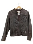 Vorschaubild 1 von Lederjacke Damen Gr. 38 M Braun Echtleder Biker Style Übergang Casual